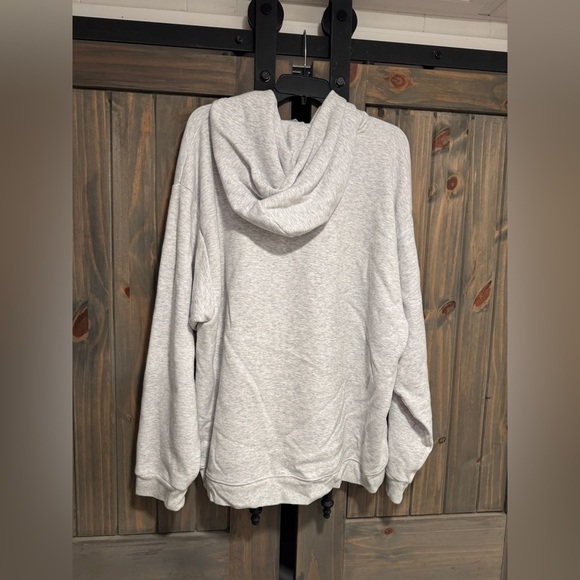 SKIMS Gray Cotton Fleece Hoodie L - Picture 4 of 5